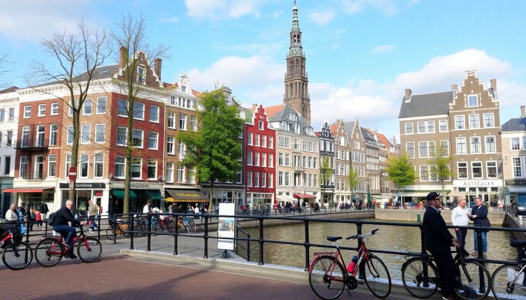 Велосипедный тур по Нидерландам: от Амстердама до побережья - иллюстрация