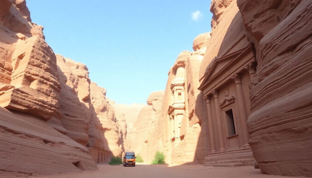 Древний город Петра в Иордании: гид для путешественников - иллюстрация