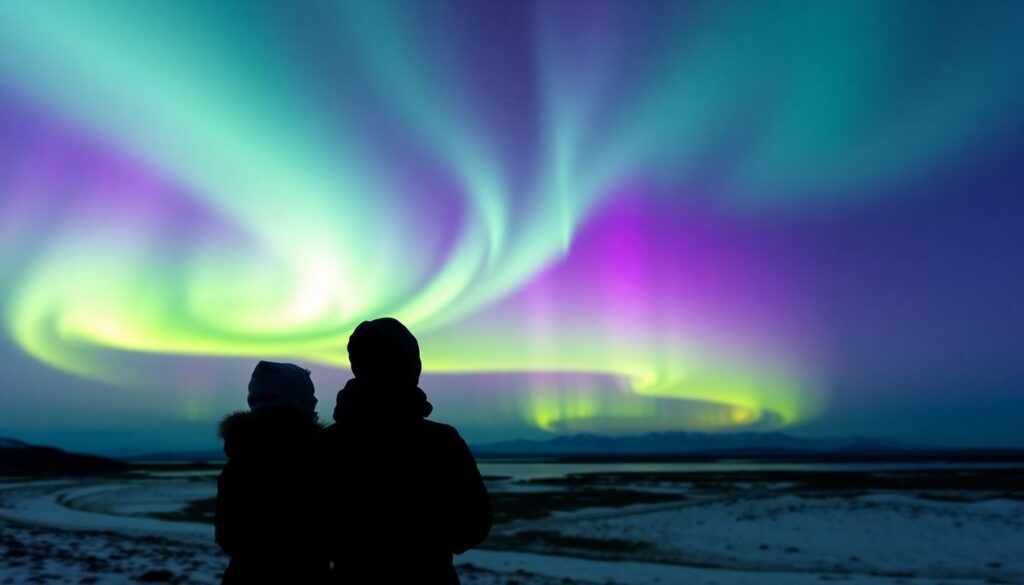 Лучшие места для наблюдения за северным сиянием - иллюстрация