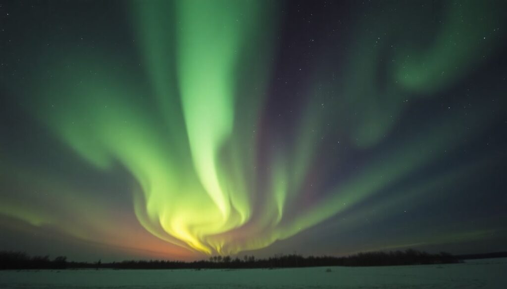 Лучшие места для наблюдения за северным сиянием - иллюстрация