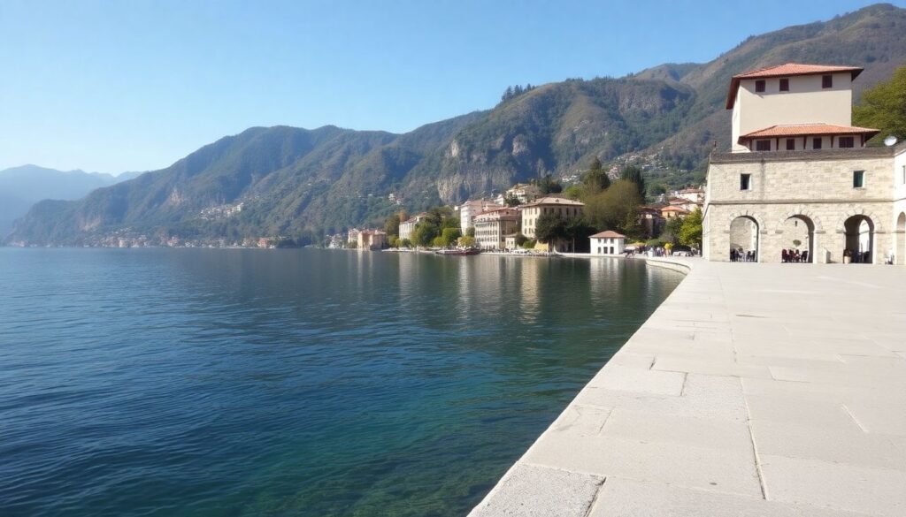 Озера Италии: Комо - иллюстрация