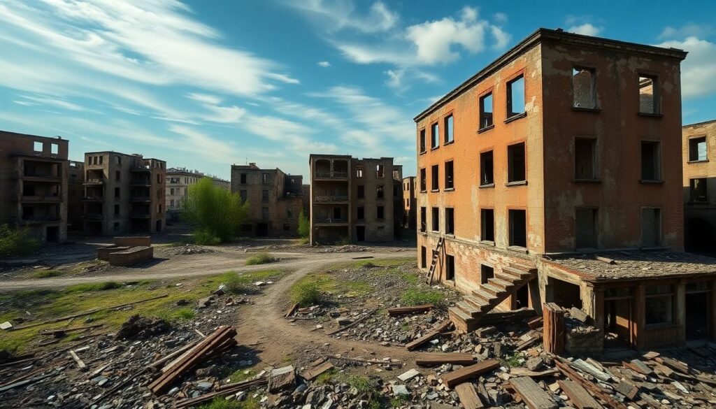 Заброшенные города мира: путешествие в прошлое - иллюстрация