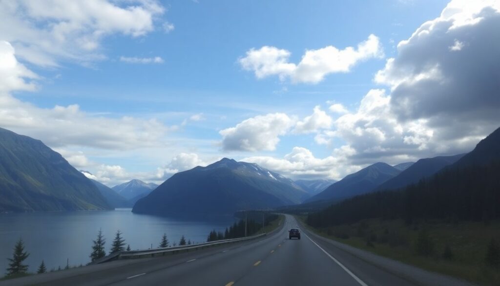 Лучшие маршруты для автомобильного путешествия по Норвегии - иллюстрация