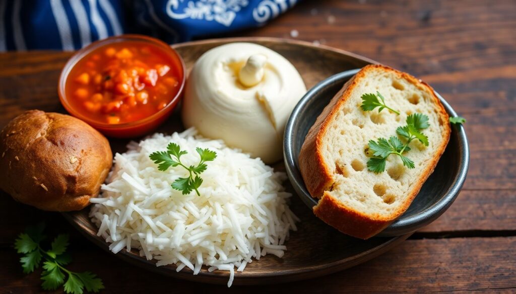 еда и традиции - иллюстрация