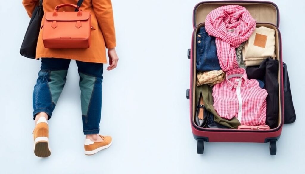 Как составить идеальный гардероб для путешествия - иллюстрация