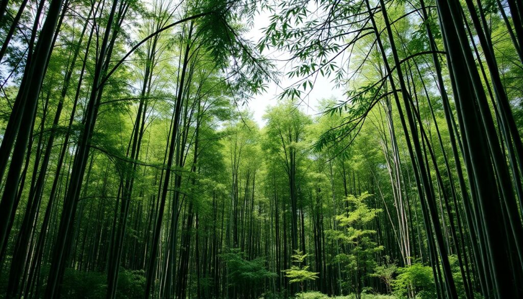 гейши и бамбуковый лес - иллюстрация