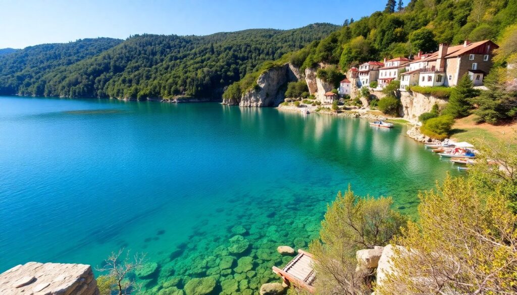 Самые красивые национальные парки Хорватии: Плитвицкие озера и Крка - иллюстрация