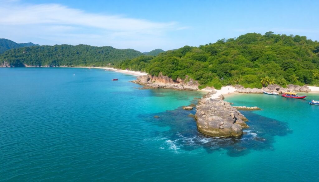 Скрытые пляжи Таиланда - иллюстрация