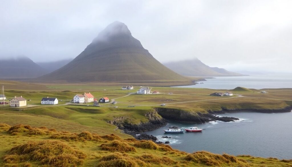 Путешествие на Фарерские острова: гид по неземным пейзажам - иллюстрация