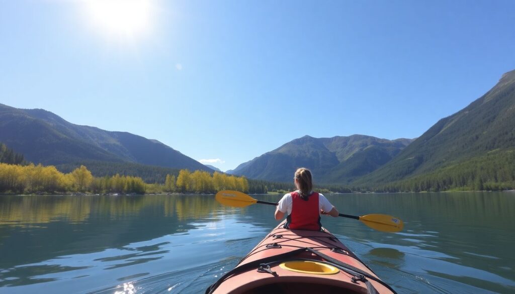 Лучшие места для каякинга и каноэ - иллюстрация