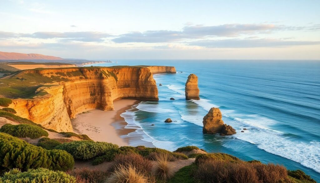 Путешествие по Великому океанскому пути в Австралии - иллюстрация