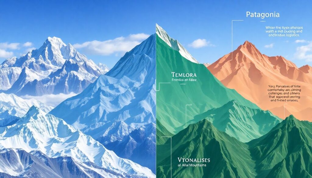 Лучшие места для альпинизма - иллюстрация