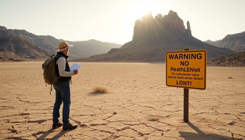 Путешествие по Долине Смерти в США - иллюстрация