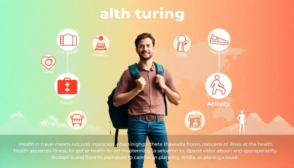 Как оставаться здоровым в путешествии - иллюстрация