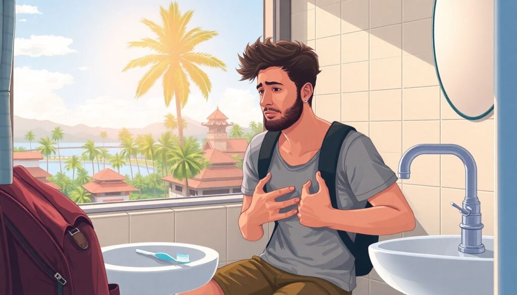 Как оставаться здоровым в путешествии - иллюстрация