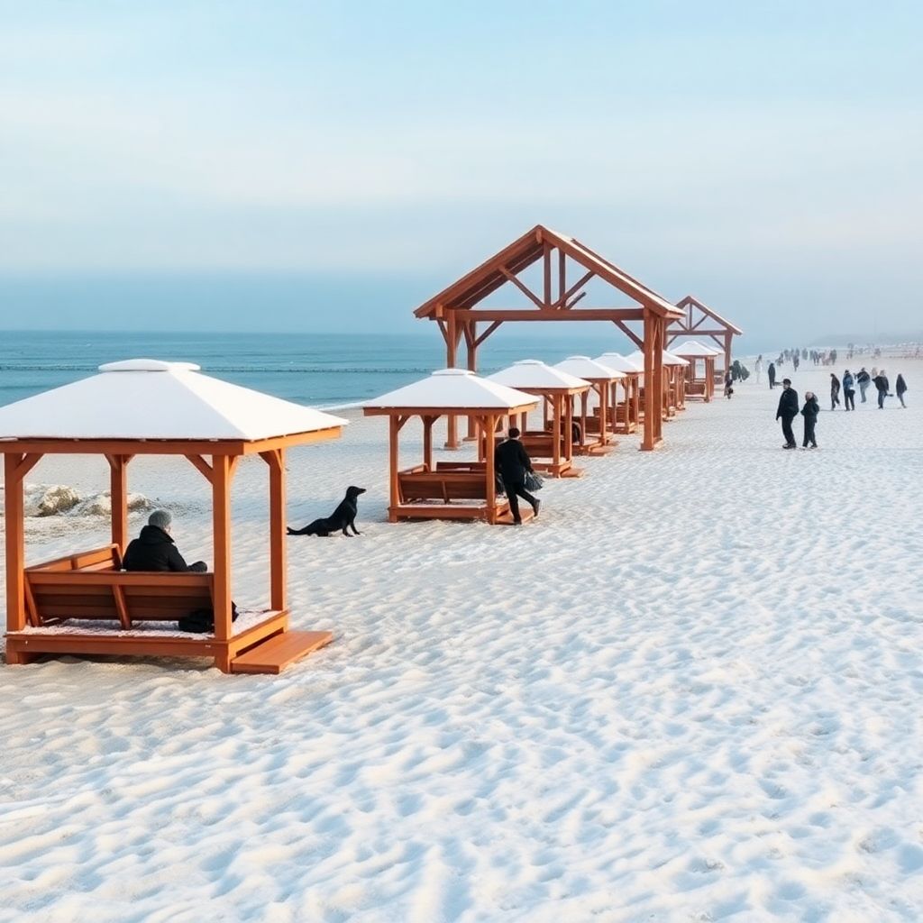 Зимние пляжи в Краснодарском крае открыты для туристов до марта 2026 года