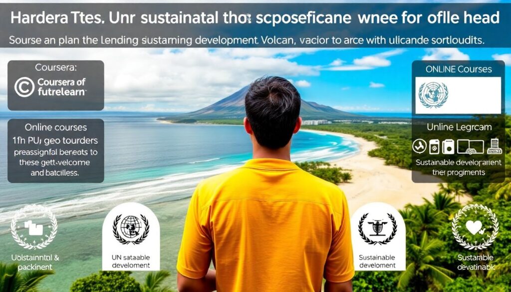 пляжи и вулканы - иллюстрация