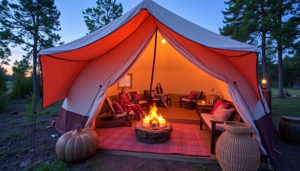 Что такое глэмпинг: комфортный отдых на природе - иллюстрация