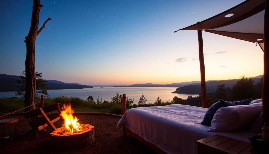 Что такое глэмпинг: комфортный отдых на природе - иллюстрация