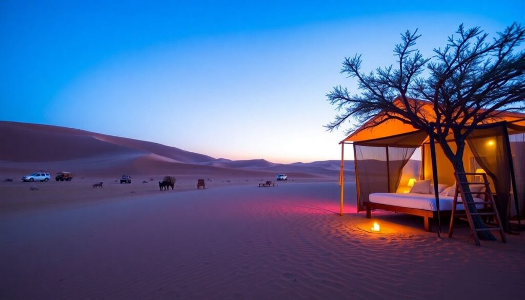 Путешествие по Намибии: пустыня - иллюстрация