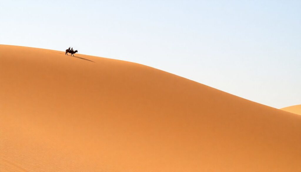 дюны и дикие животные - иллюстрация