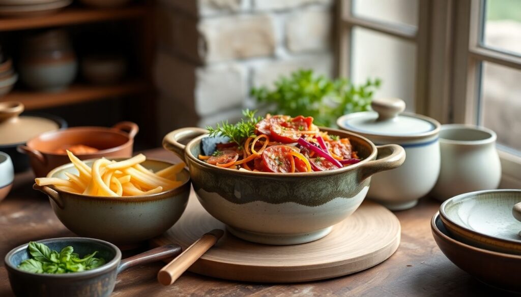 керамика и консервы - иллюстрация