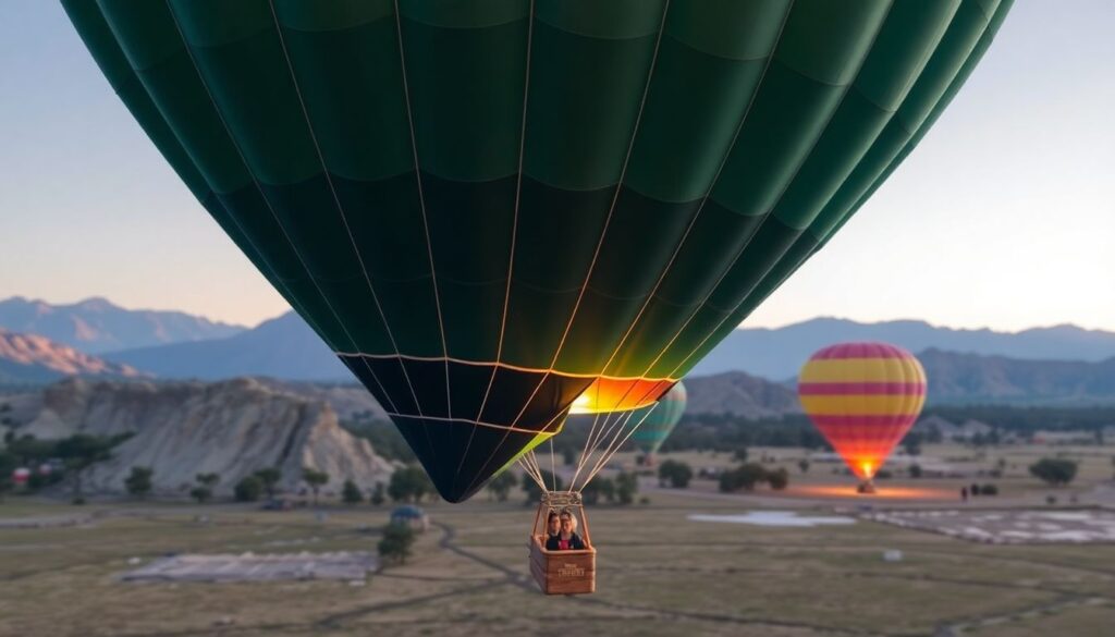 Лучшие места для полетов на воздушном шаре - иллюстрация