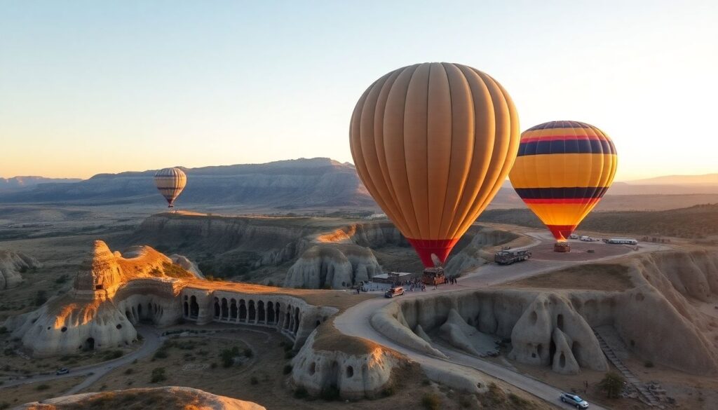 Лучшие места для полетов на воздушном шаре - иллюстрация