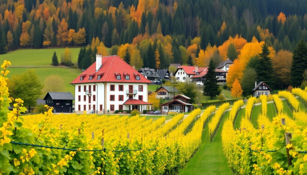 Гид по осенней Баварии и Октоберфесту - иллюстрация