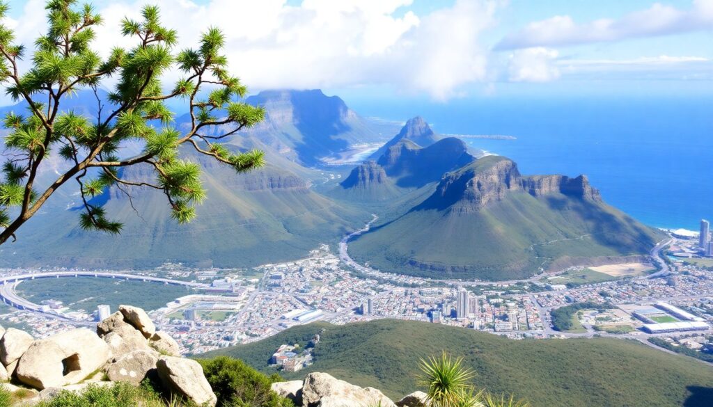 Путешествие в ЮАР: от Кейптауна до сафари в парке Крюгера - иллюстрация