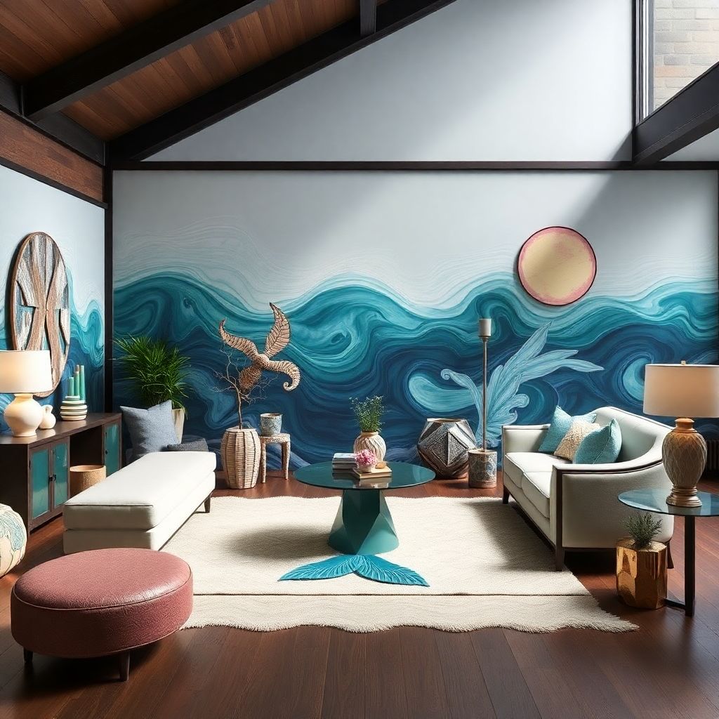 Дизайн в стиле Русалочки: вдохновение морской тематикой для интерьера и одежды