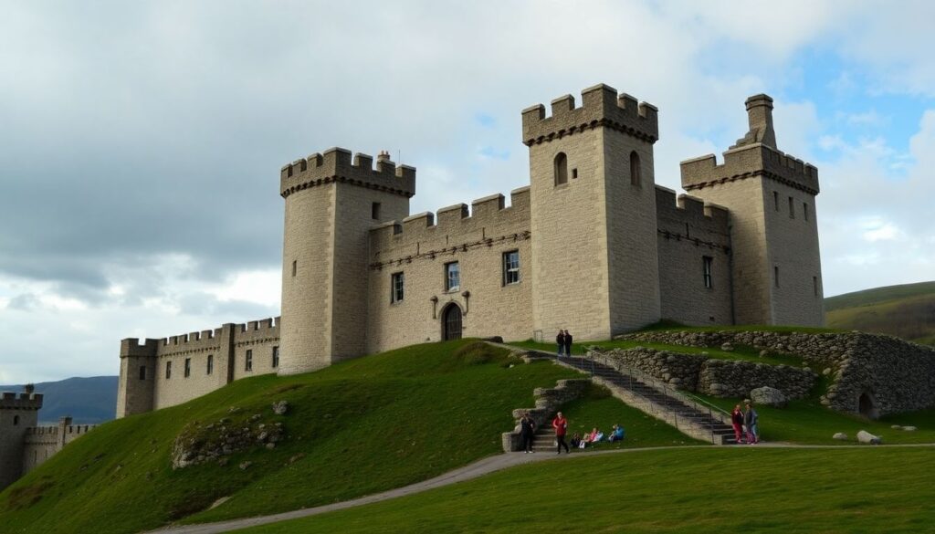 замки и виски - иллюстрация