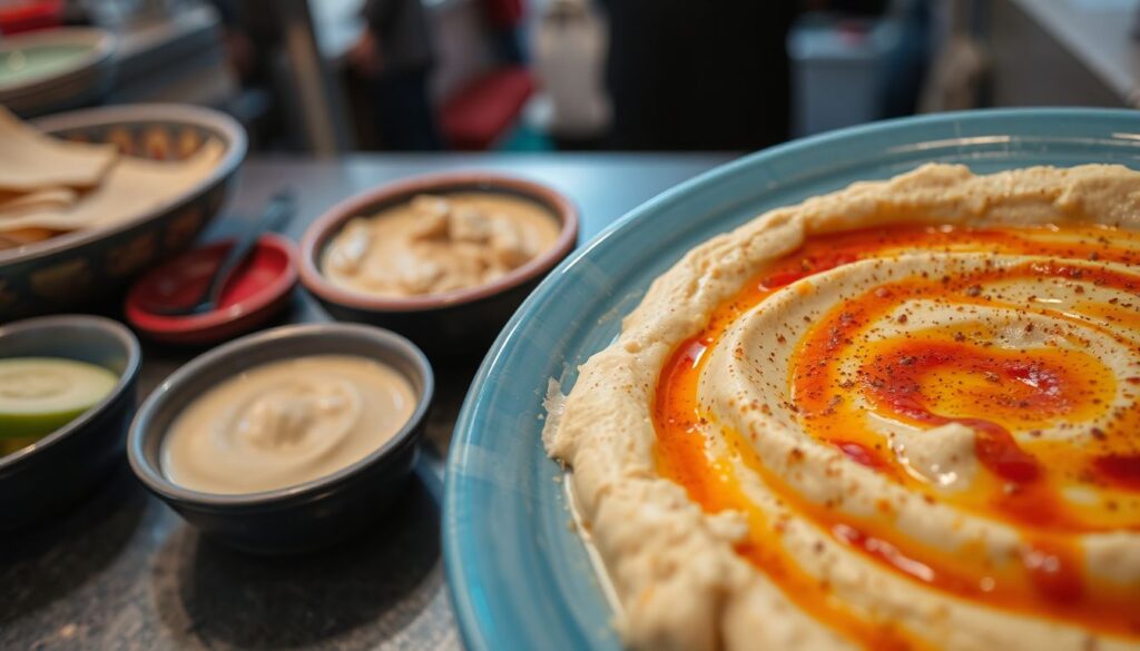 Кухня Израиля: хумус - иллюстрация