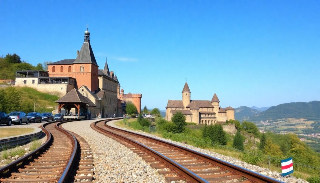 Самые живописные железнодорожные маршруты - иллюстрация