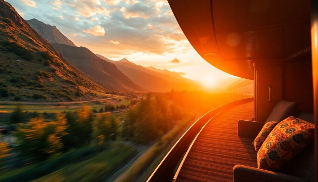 Самые живописные железнодорожные маршруты - иллюстрация