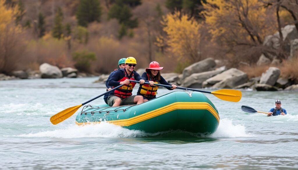 Лучшие места для рафтинга в мире - иллюстрация