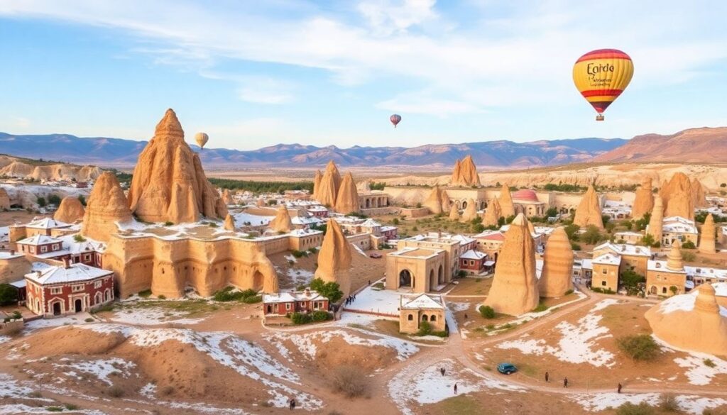 Путешествие по Каппадокии: полеты на шарах и пещерные города - иллюстрация
