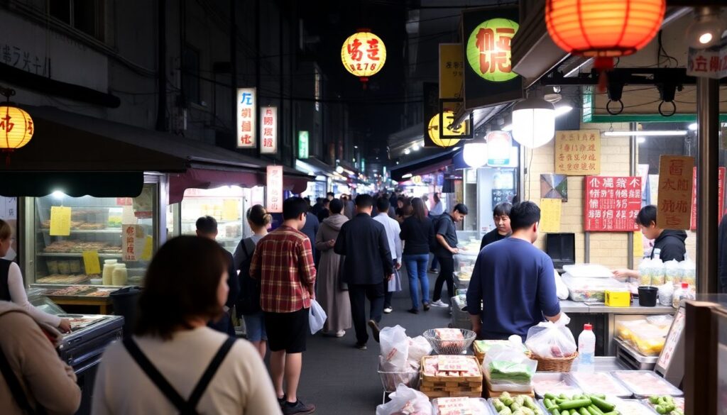 Гид по ночным рынкам Тайваня - иллюстрация