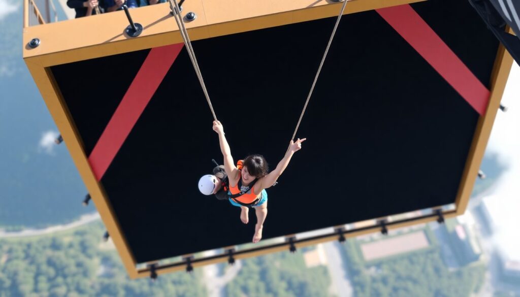 Лучшие места для банджи-джампинга - иллюстрация