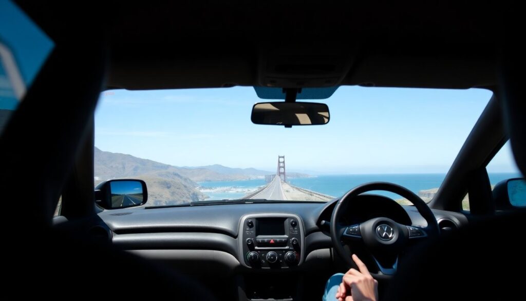 Самые красивые дороги Калифорнии: Pacific Coast Highway - иллюстрация