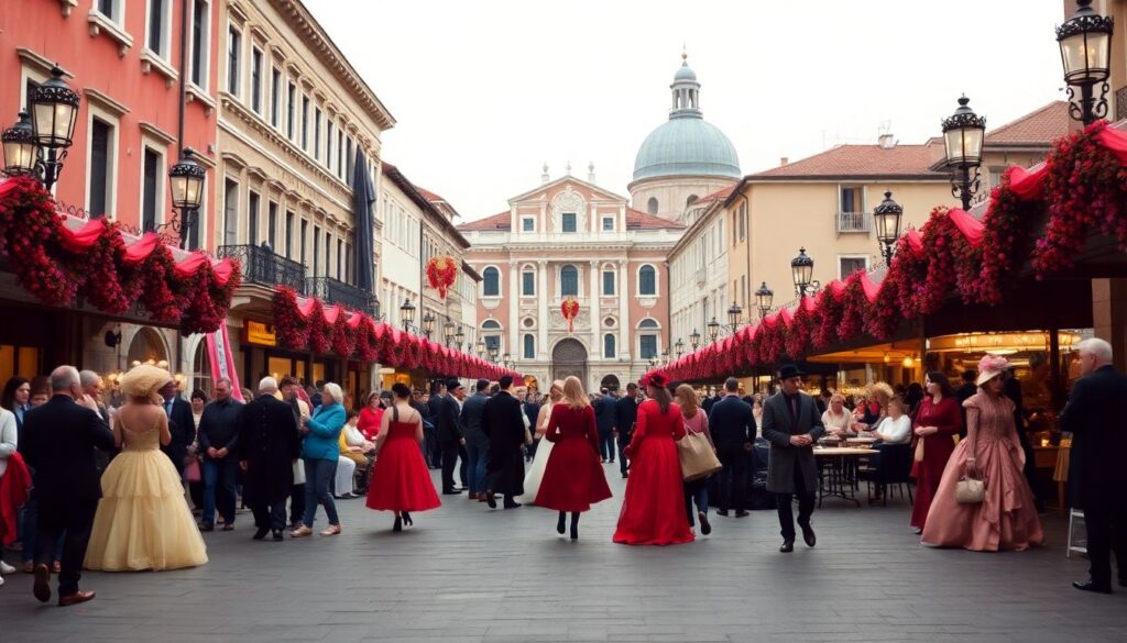 Гид по карнавалу в Венеции - иллюстрация