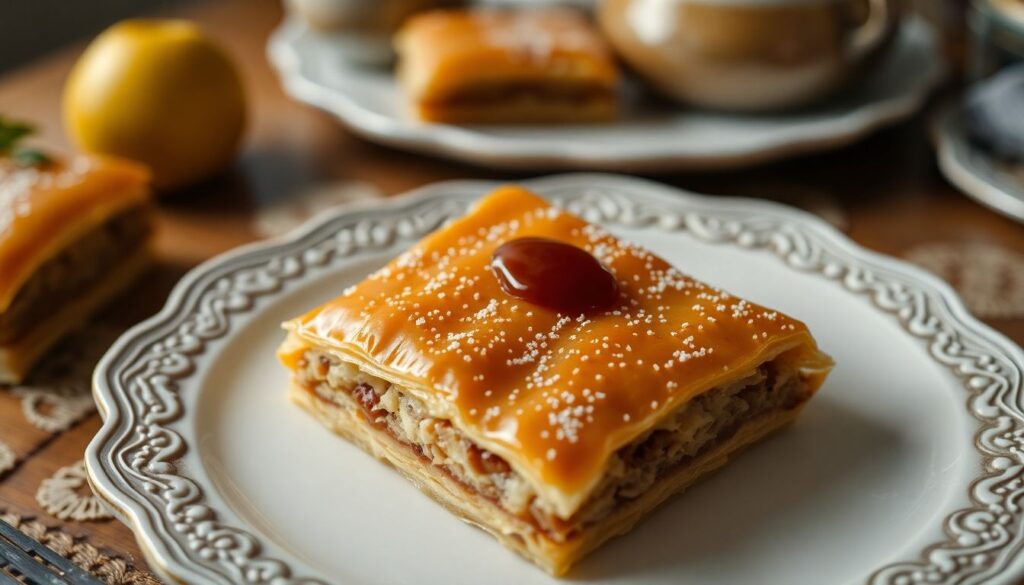 баклаву и балык-экмек - иллюстрация