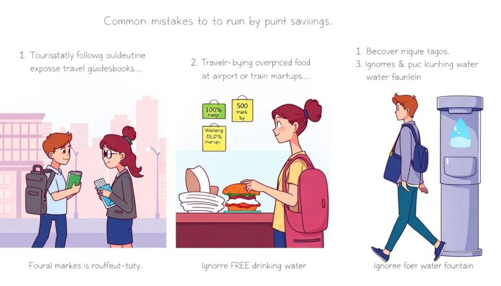 Как сэкономить на еде в путешествии - иллюстрация