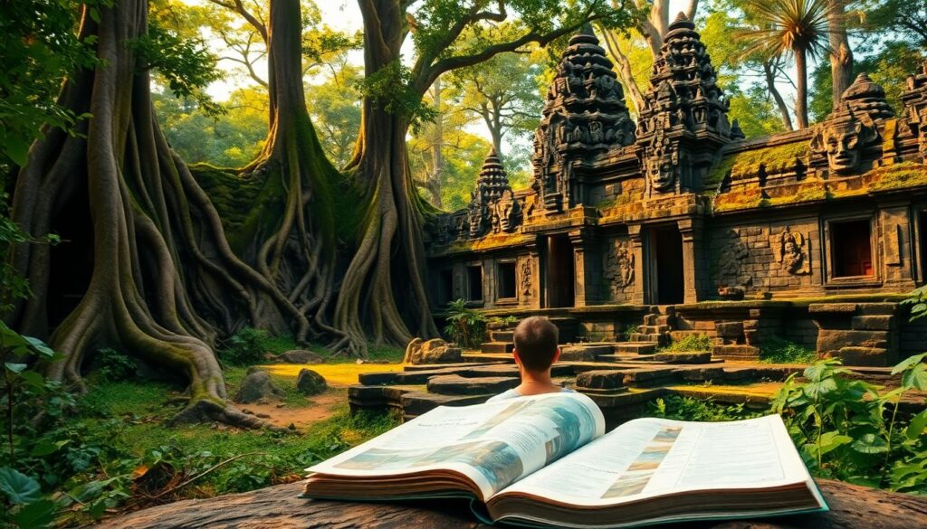 Гид по храмам Ангкор-Ват в Камбодже - иллюстрация