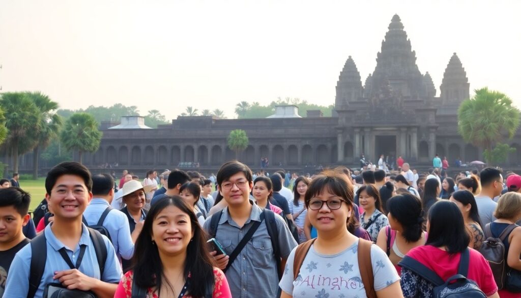 Гид по храмам Ангкор-Ват в Камбодже - иллюстрация