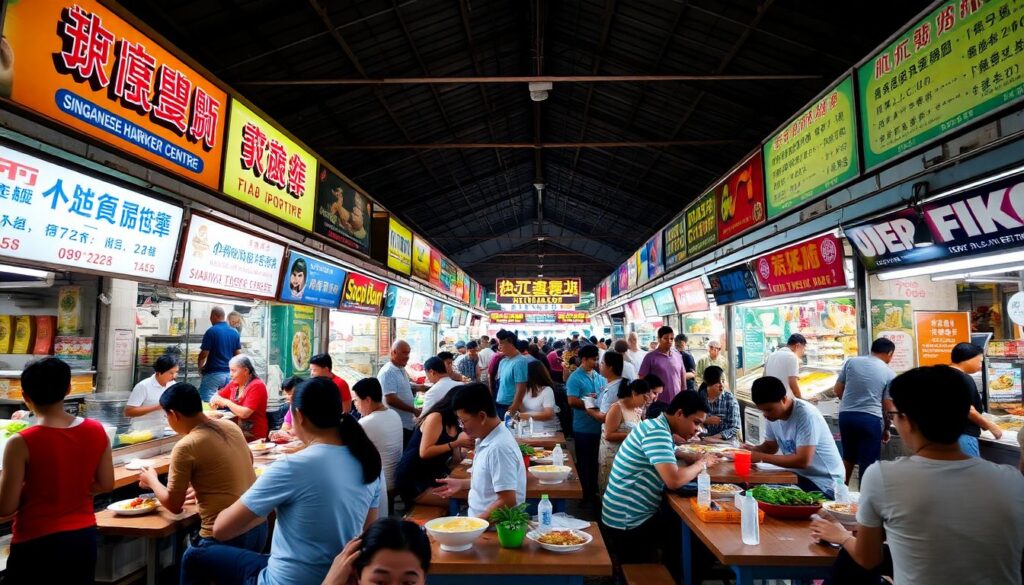 Гид по уличной еде в Сингапуре - иллюстрация