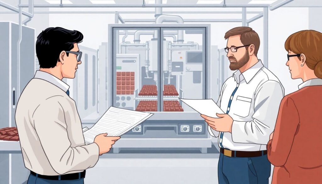 Гид по шоколадным фабрикам Бельгии - иллюстрация