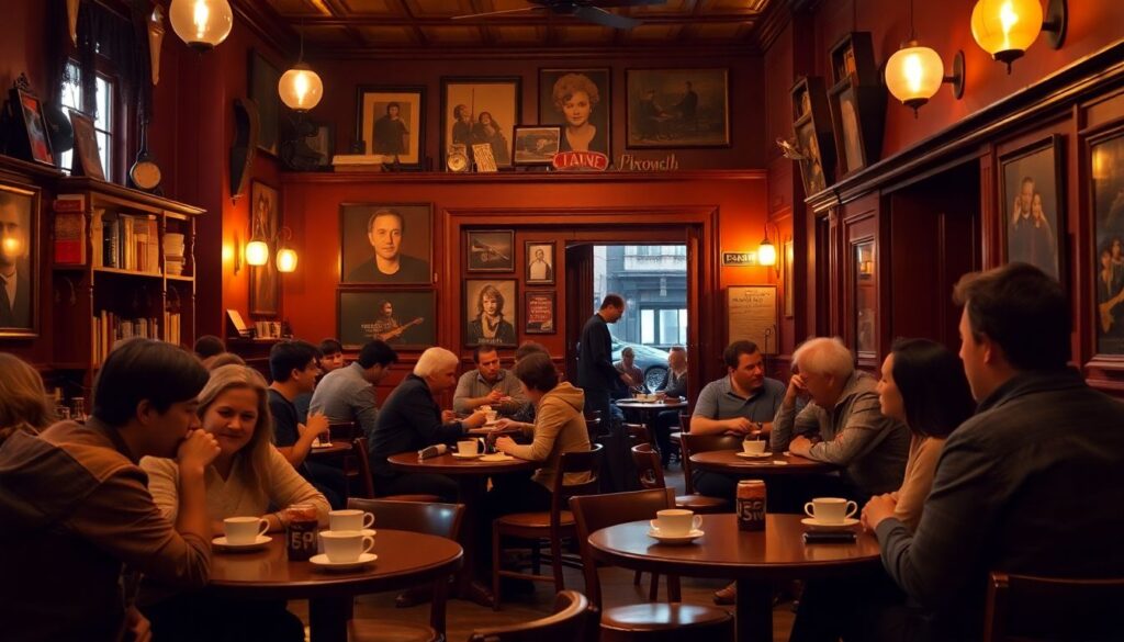 опера и кофе - иллюстрация