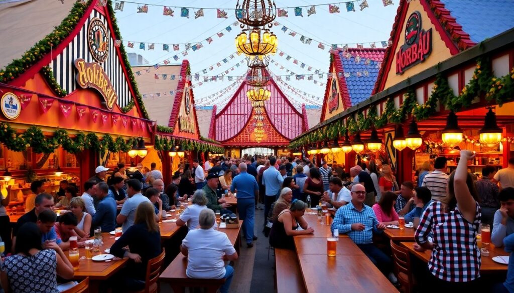 Гид по Октоберфесту в Мюнхене - иллюстрация