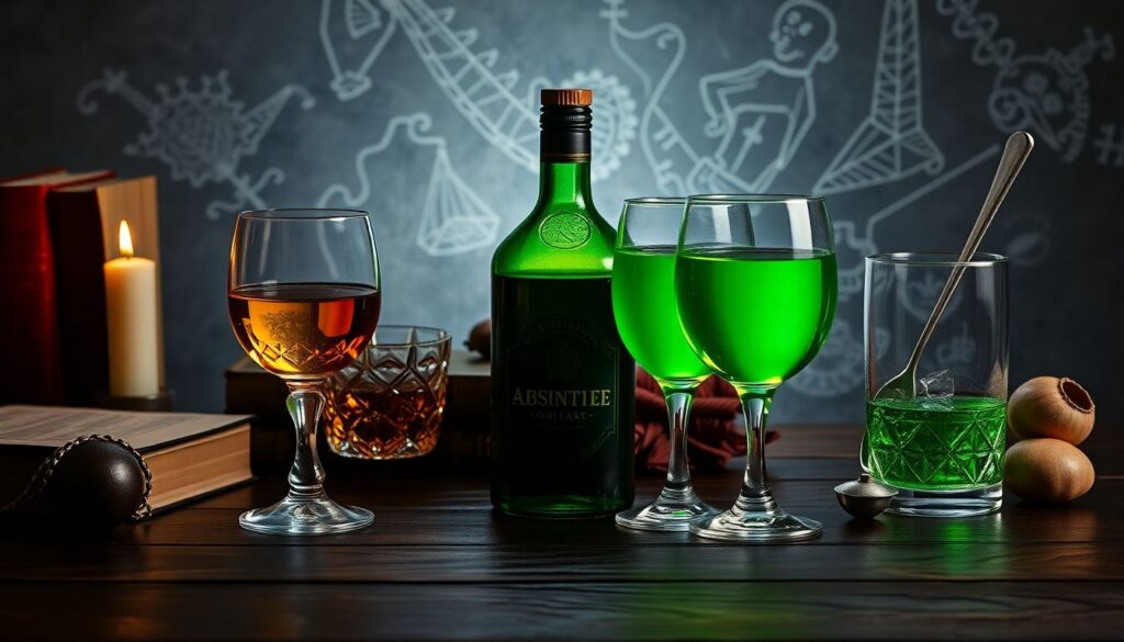 призраки и виски - иллюстрация